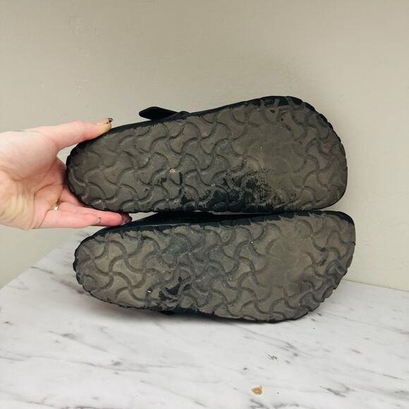 Birkenstock Gizeh Black Leather Thong Sandals Women’s Size 5.5 - Picture 7 of 10